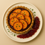 Sweet Potato & Red Onion Mermalade Seeded Tart 